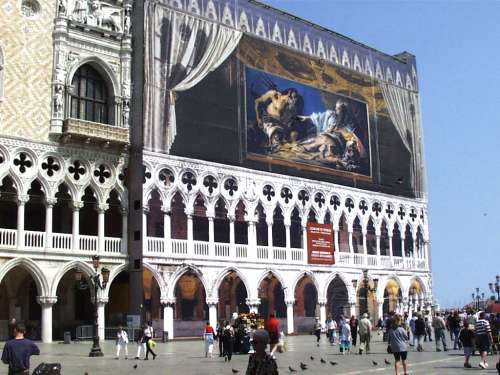 Der Dogenpalast in Venedig