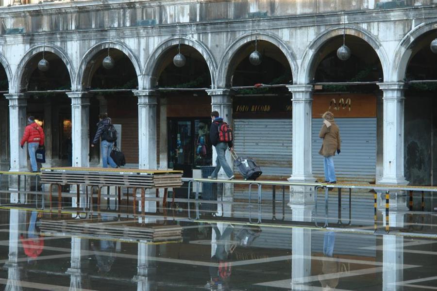 Venedig Hochwasser Bild 10500