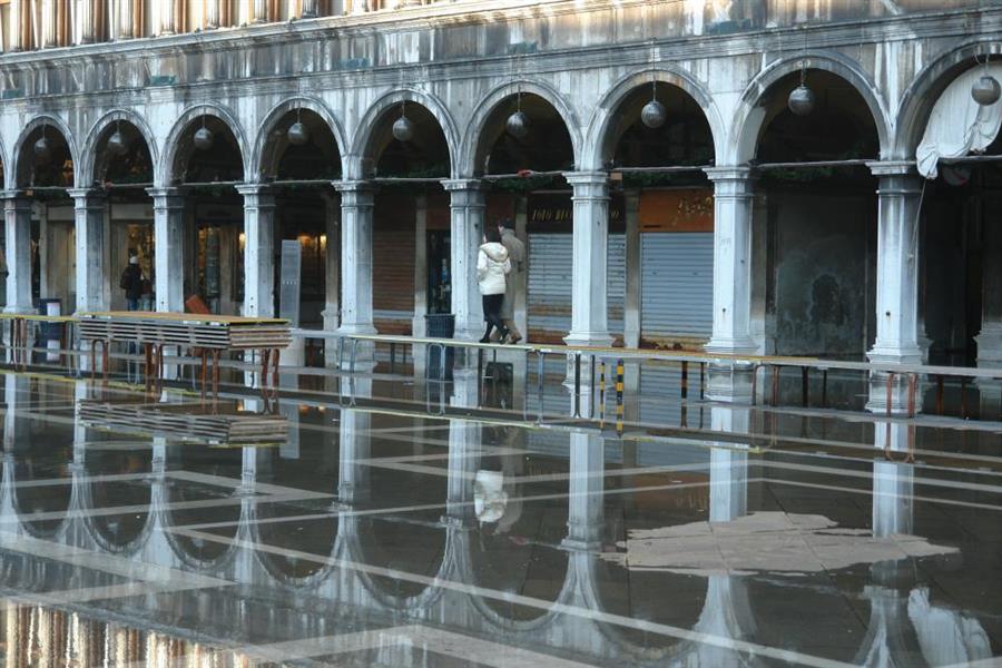 Venedig Hochwasser Bild 10600