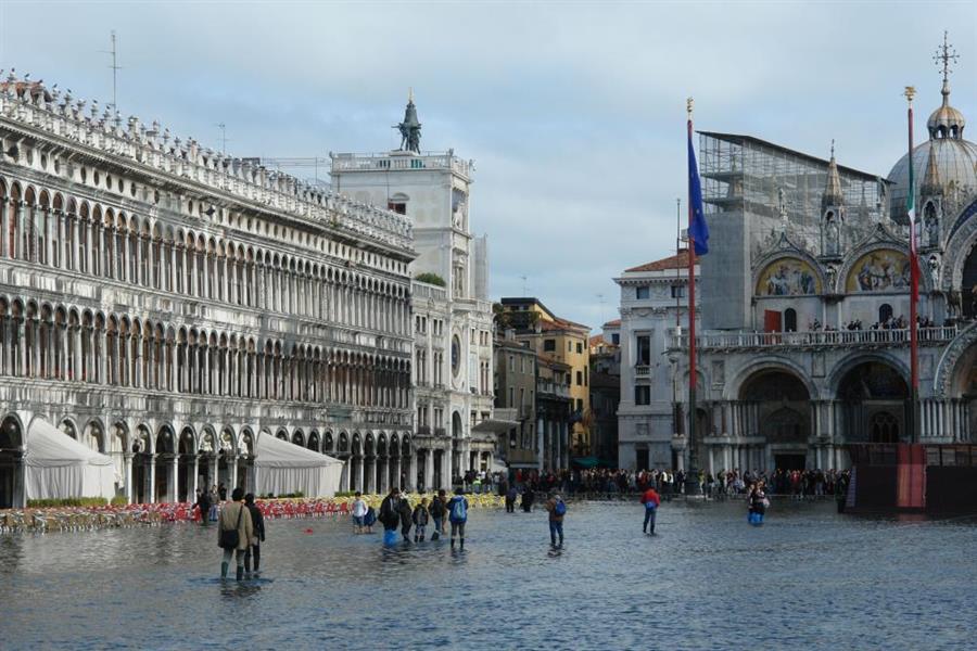 Venedig Hochwasser Bild 7300