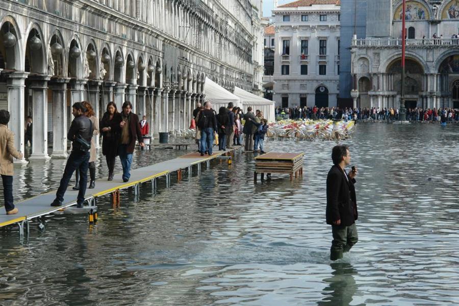Venedig Hochwasser Bild 7700