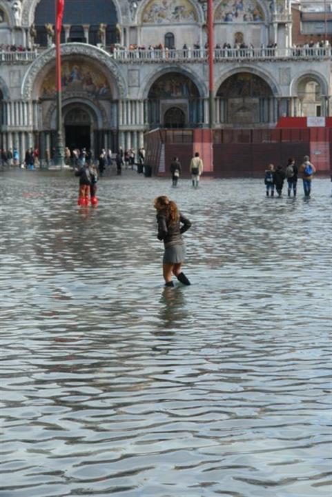 Venedig Hochwasser Bild 7900