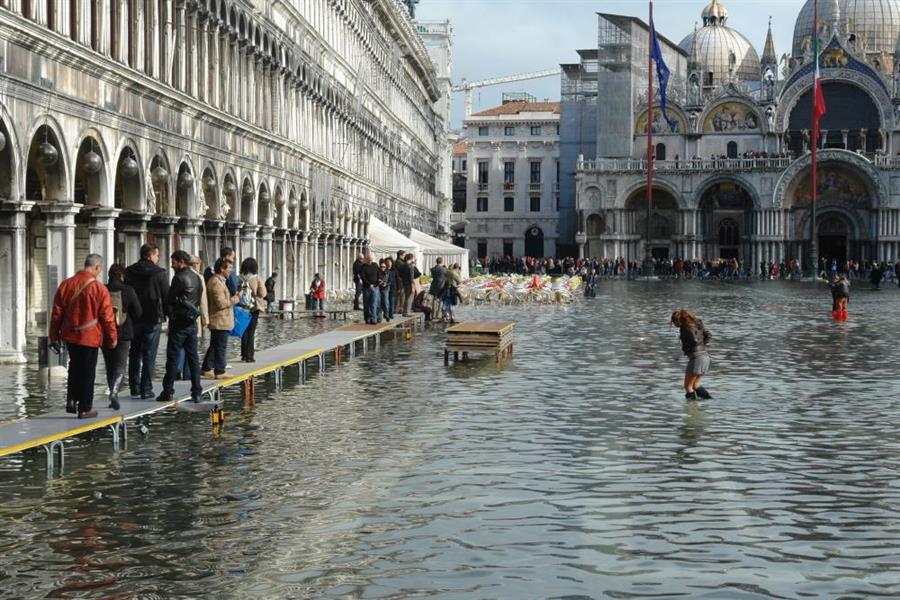 Venedig Hochwasser Bild 8000