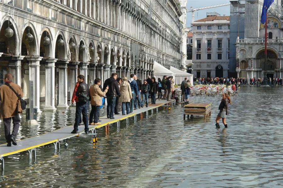 Venedig Hochwasser Bild 8100