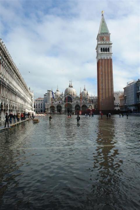 Venedig Hochwasser Bild 8200