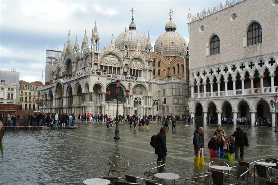 Venedig Hochwasser Bild 8900