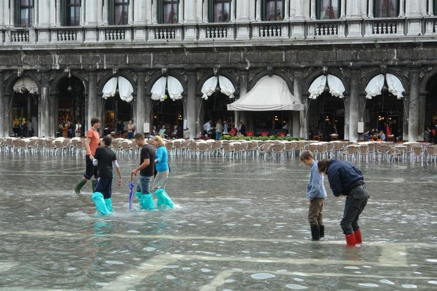 Venedig Hochwasser Bild 9800
