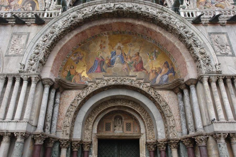 Venedig Markuskirche Detail Bild 1000