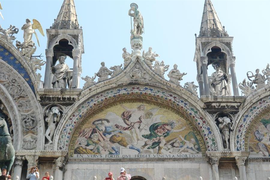 Venedig Markuskirche Detail Bild 2400
