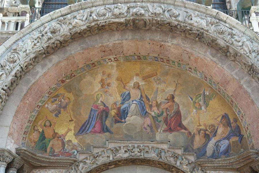 Venedig Markuskirche Detail Bild 2600