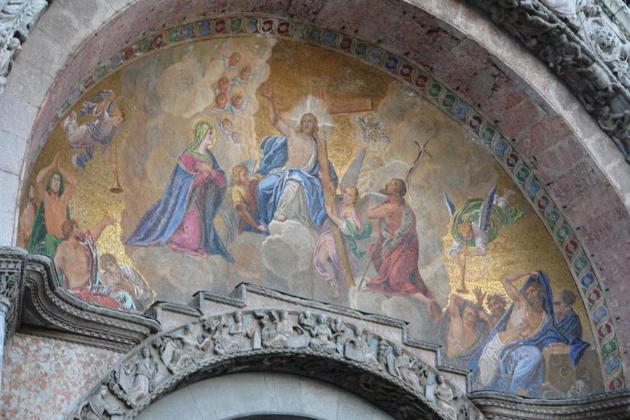 Venedig Markuskirche Detail Bild 3700
